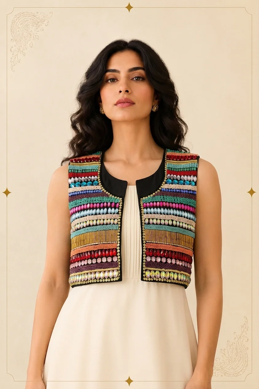 Arghavan — Handcrafted Persian Embroidered Vest