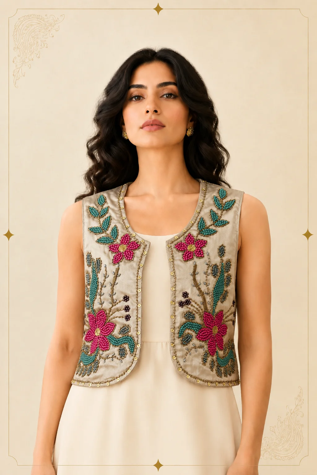 Aryanaz — Handcrafted Persian Embroidered Vest